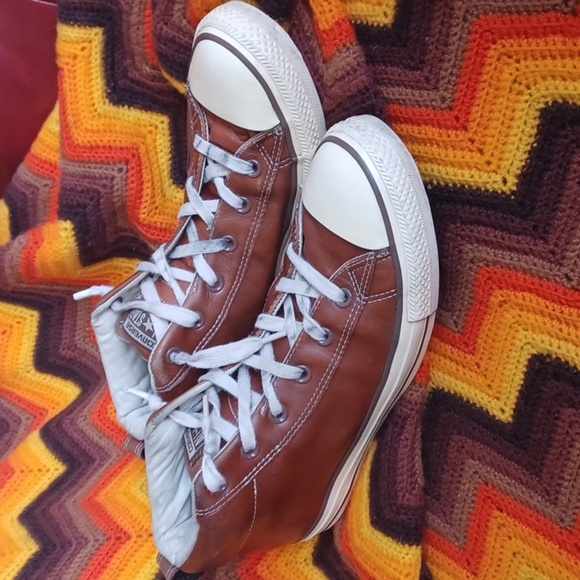 Chuck Taylor All Star Street Mid 'Pinecone’ Leather Sneakers Size 10 MSRP $160 - Picture 1 of 8